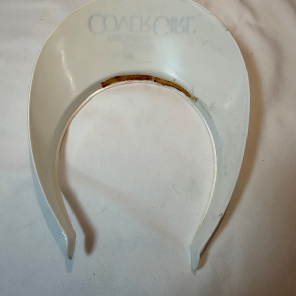 Vintage CoverGirl Easy Breezy Beautiful White Plastic Clip On Sun Visor Hat